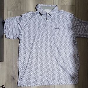 Anderson Ord Starr Pass Golf Tucson Men's Patterned Polo Shirt Size XL